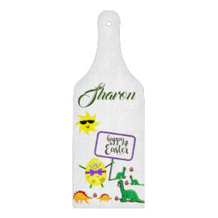 Planche À Découper Dinosaure de la planche de verre de Pâques