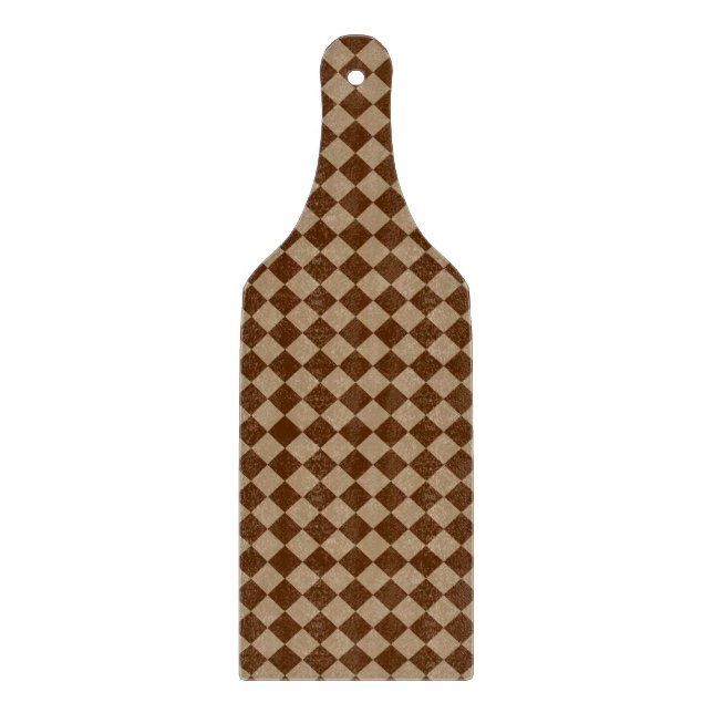 Planche À Découper Divine Motifs de diamant_Chocolat Mocha (Devant)