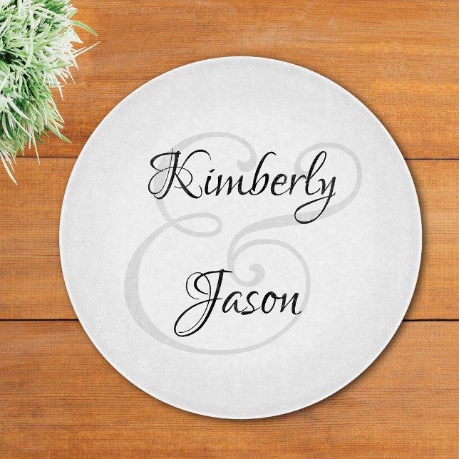 Planche À Découper do-it-yourself ses et ses noms de script, noir et  (Créateur téléchargé)