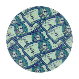 Planche À Découper Dollar Billets : Motif d'argent transparent