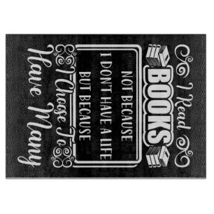 Planche À Découper Don de lecteur J'ai beaucoup de livres