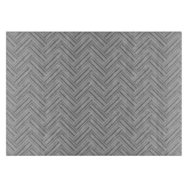 Planche À Découper Double blanc de Grey stripes (Devant)