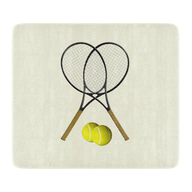 Planche À Découper Double Tennis Crème (Devant)