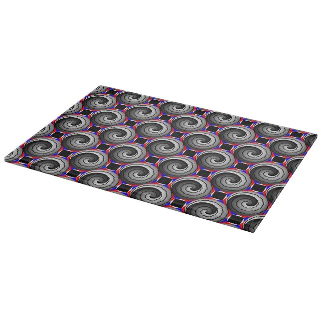 Planche À Découper Double Yin Yang Spiral par Kenneth Yoncich (Coin)