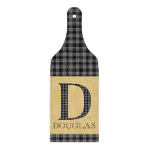 Planche À Découper Douglas Tartan Monogramme D