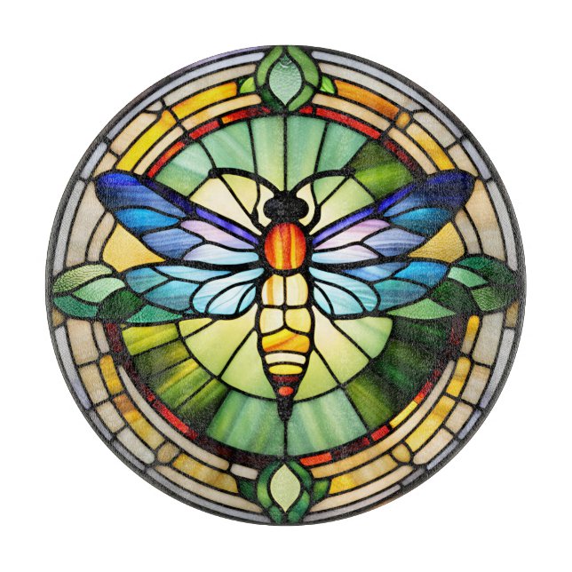 Planche À Découper Dragonfly en verre (Devant)