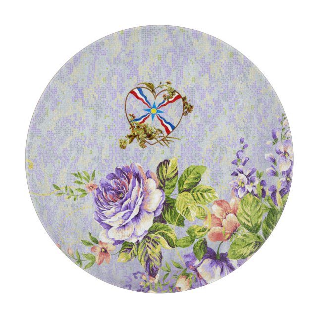 Planche À Découper Drapeau Assyrien Décoration Verre Décoratif (Devant)