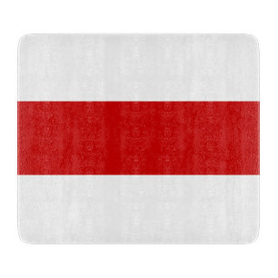 Planche À Découper Drapeau biélorusse (rouge et blanc)