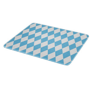 Planche À Découper Drapeau bleu et blanc Bavière Rhombus Motif