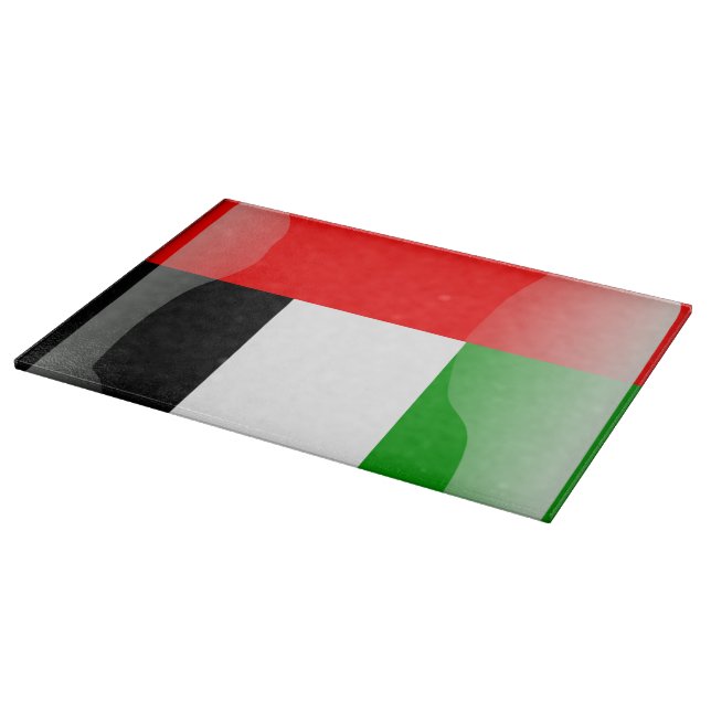 Planche À Découper Drapeau brillant des Emirats Arabes Unis (Coin)