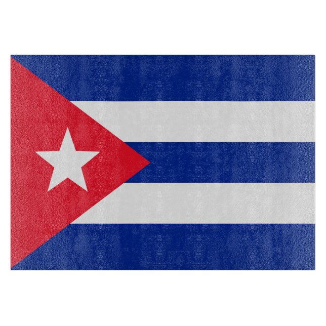 Planche À Découper Drapeau Cuba (Devant)