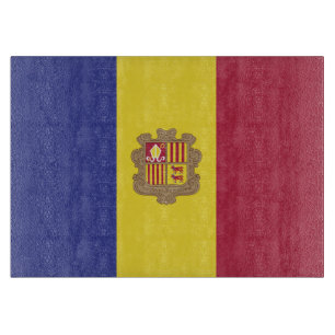 Planche À Découper drapeau d'Andorre