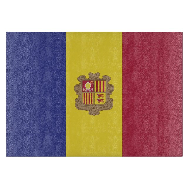Planche À Découper drapeau d'Andorre (Devant)