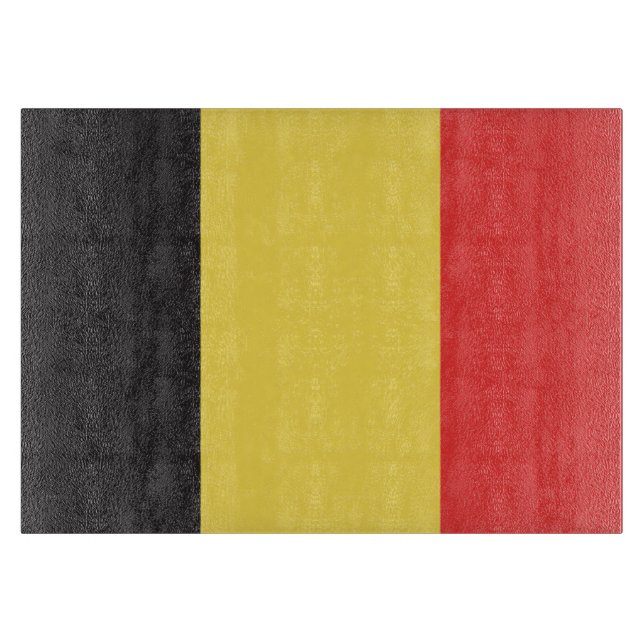 Planche À Découper Drapeau de Belgique (Devant)