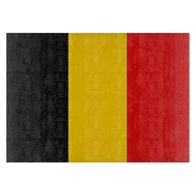 Planche À Découper Drapeau de Belgique (Devant)