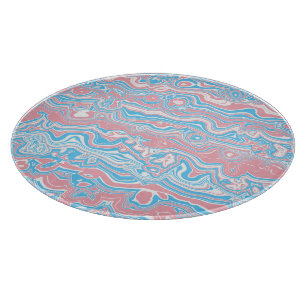Planche À Découper Drapeau de fierté trans Trippsy Boho Groovy Bandes