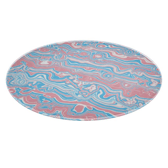 Planche À Découper Drapeau de fierté trans Trippsy Boho Groovy Bandes (Coin)