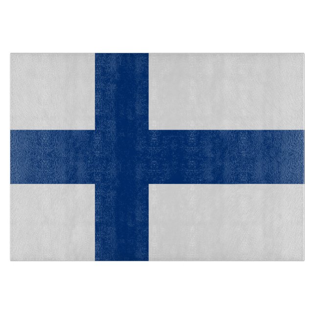Planche À Découper Drapeau de Finlande (Devant)