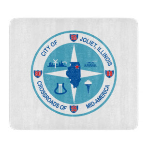 Planche À Découper Drapeau de Joliet (Illinois)