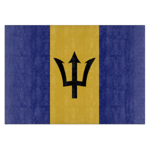 Planche À Découper Drapeau de la Barbade