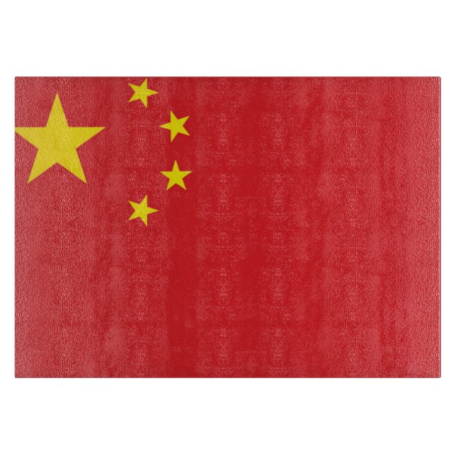 Planche À Découper Drapeau de la Chine (Devant)