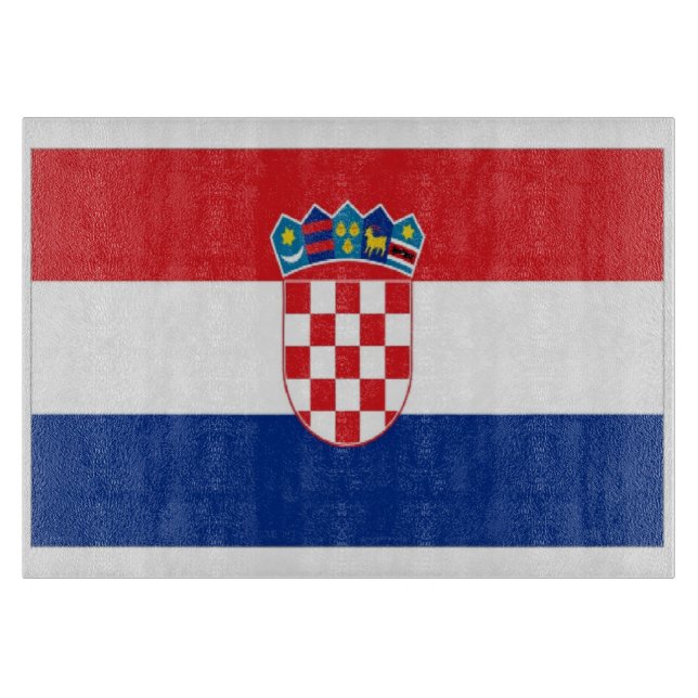 Planche À Découper Drapeau de la Croatie (Devant)