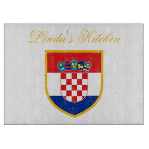 Planche À Découper Drapeau de la Croatie personnalisé