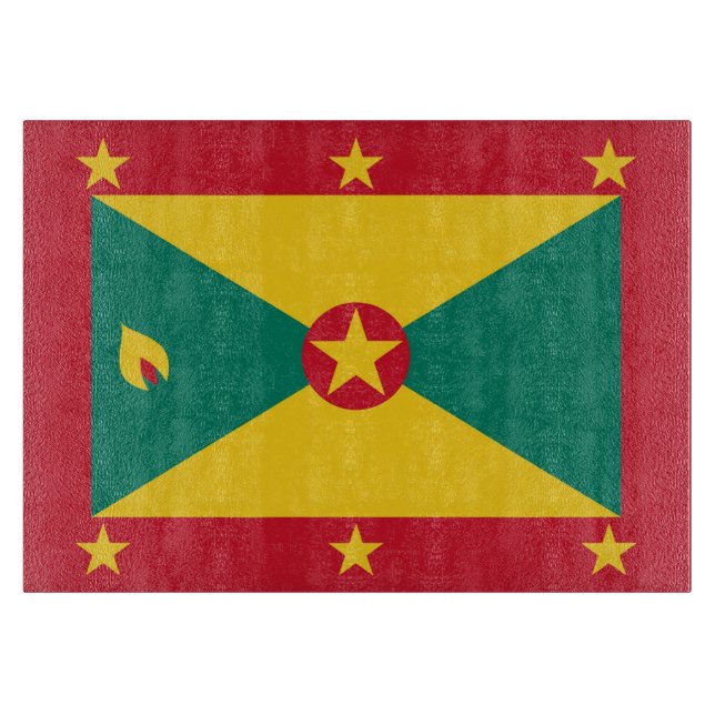 Planche À Découper Drapeau de la Grenade (Devant)