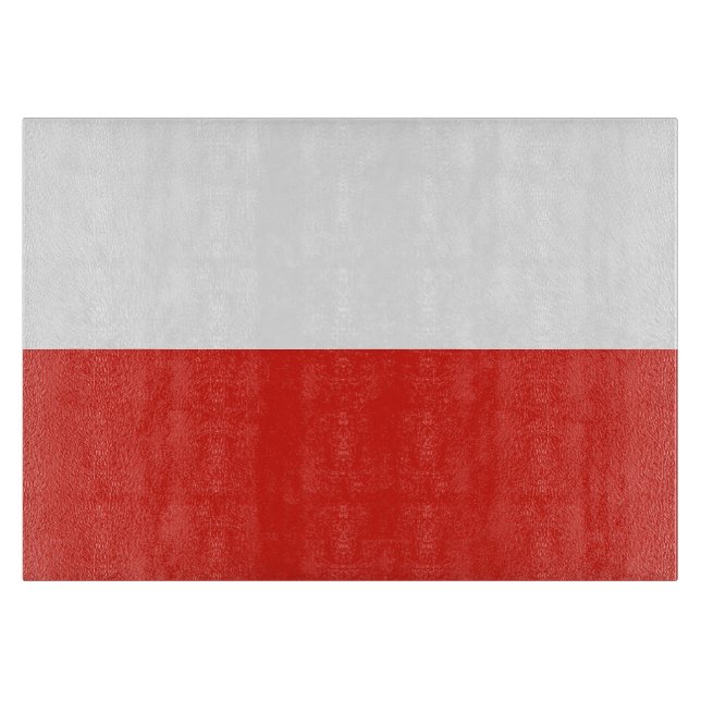 Planche À Découper Drapeau de la Pologne (Devant)
