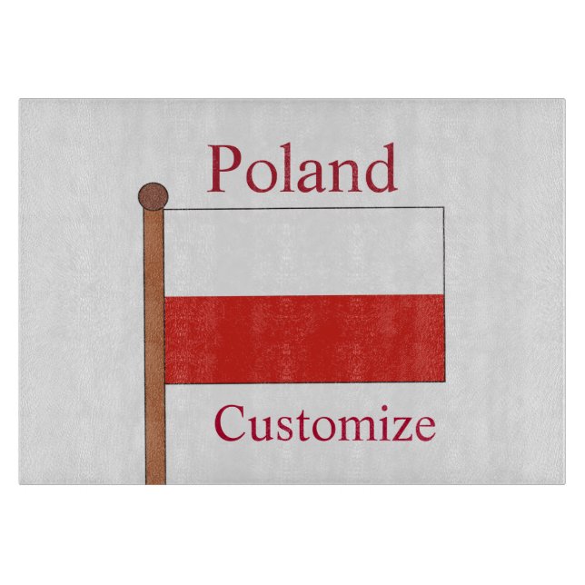 Planche À Découper Drapeau de la Pologne Thunder_Cove (Devant)