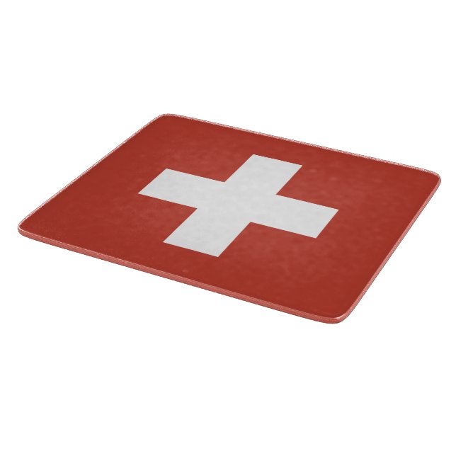 Planche À Découper Drapeau de la Suisse modifiée (Coin)