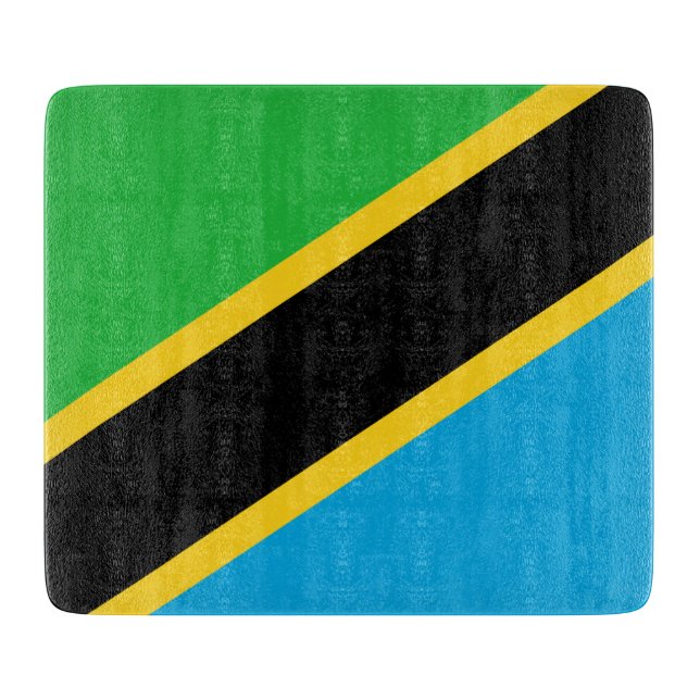Planche À Découper Drapeau de la Tanzanie (Devant)