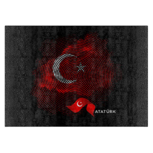 Planche À Découper Drapeau de la Turquie