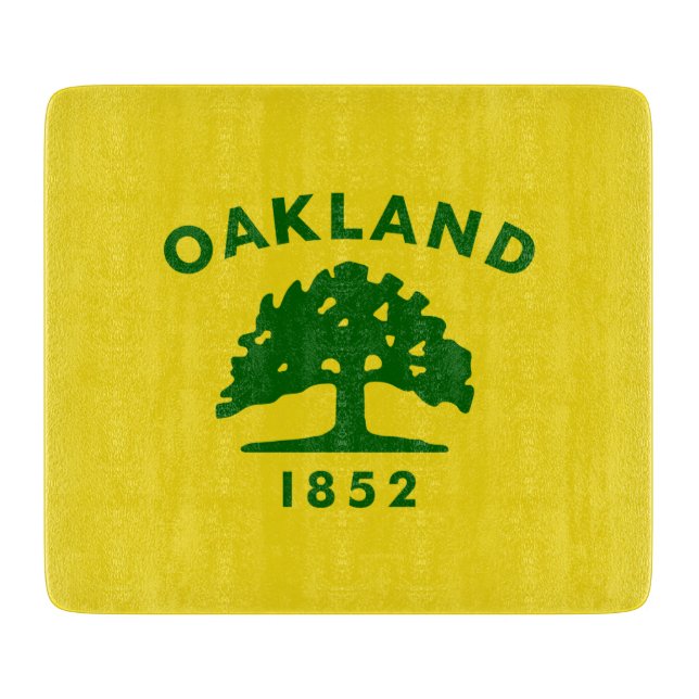 Planche À Découper Drapeau de la ville d'Oakland (Californie) (Devant)