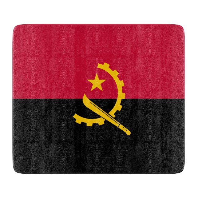 Planche À Découper Drapeau de l'Angola (Devant)