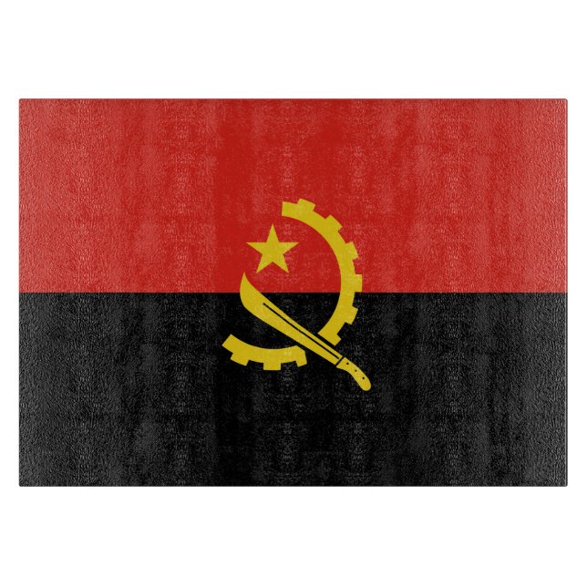 Planche À Découper Drapeau de l'Angola (Devant)