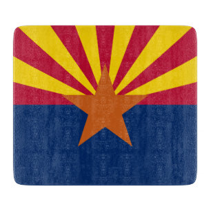 Planche À Découper Drapeau de l'Arizona : Soleil de l'étoile descenda