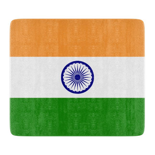 Planche À Découper Drapeau de l'Inde (Devant)