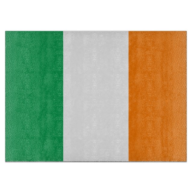 Planche À Découper Drapeau de l'Irlande (Devant)