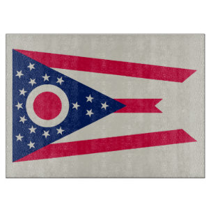 Planche À Découper Drapeau de l'Ohio : La Bannière de l'État Buckeye