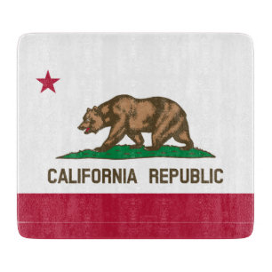 Planche À Découper Drapeau de l'ours de Californie : État de Cali Gol