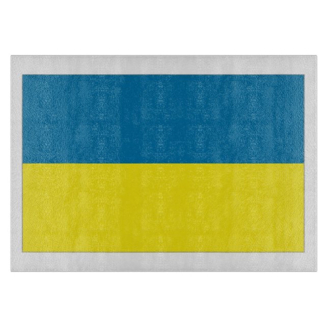 Planche À Découper Drapeau de l'Ukraine (Devant)
