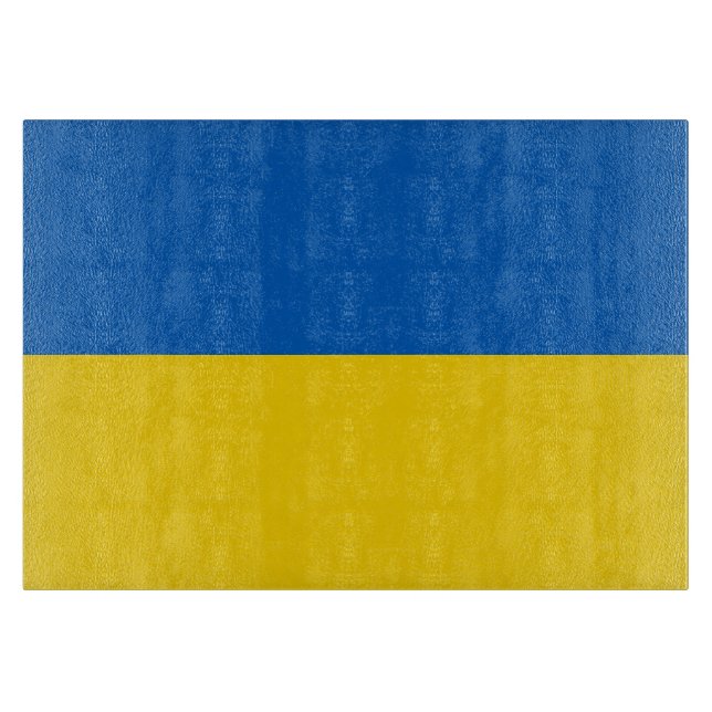 Planche À Découper Drapeau de l'Ukraine (Devant)