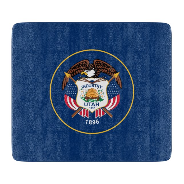 Planche À Découper Drapeau de l'Utah (Devant)
