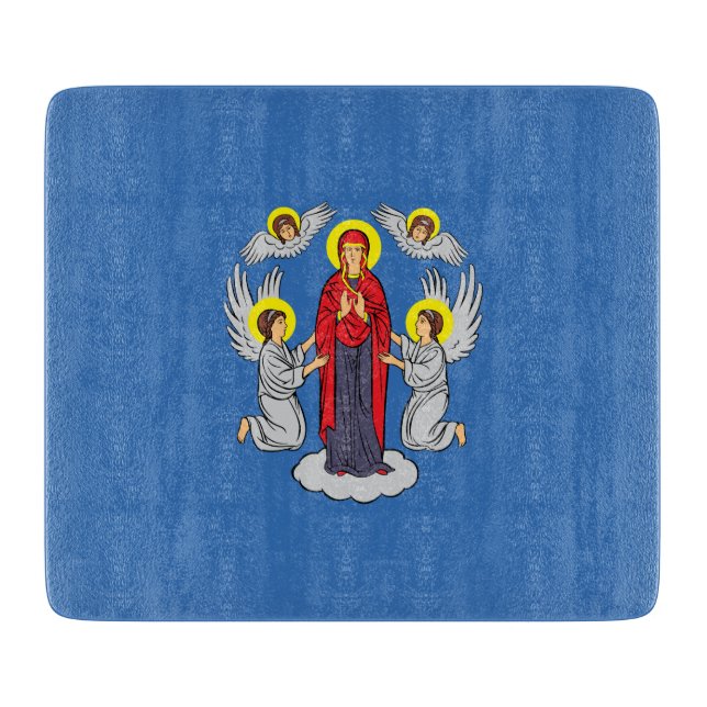 Planche À Découper Drapeau de Minsk (Bélarus) (Devant)
