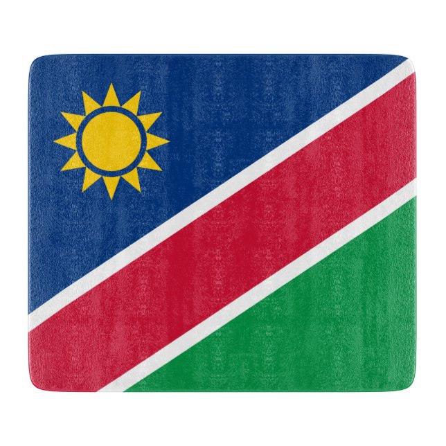 Planche À Découper Drapeau de Namibie (Afrique australe) (Devant)