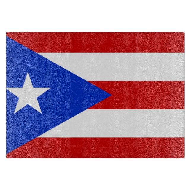 Planche À Découper Drapeau de Porto Rico (Devant)