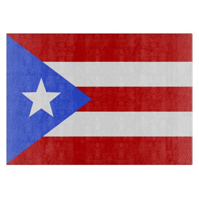 Planche À Découper drapeau de Porto Rico (Devant)