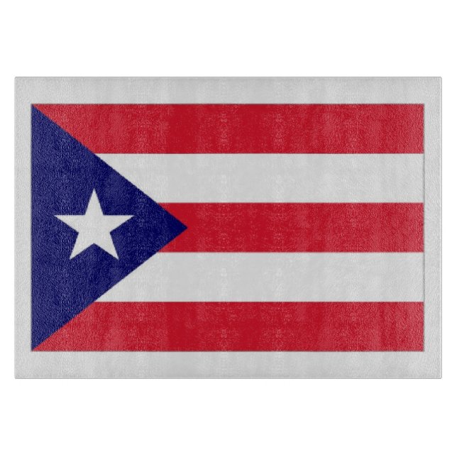 Planche À Découper Drapeau de Porto Rico (Devant)