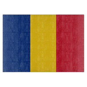 Planche À Découper Drapeau de Roumanie
